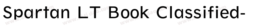 Spartan LT Book Classified字体转换